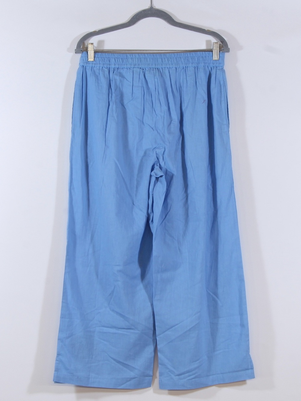 Metropolitan Women's Blue Chambray 2-piece Short Sleeve Shirt and Capri Set NWOT - Picture 10 of 10